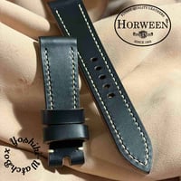 hor-280 HORWEEN ホースバットcxl / ブラック 腕時計ベルト (ラグ22mm - バックル幅20mm)