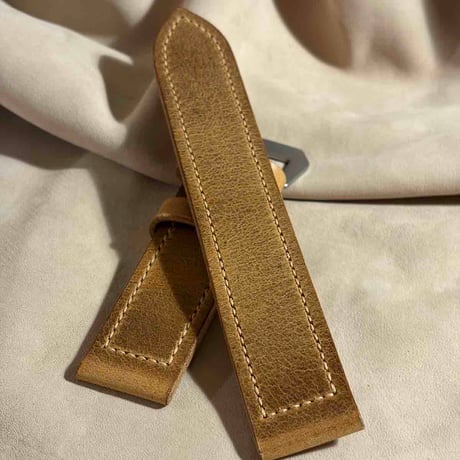 hor-286 HORWEEN ダブリン / ライトナチュラル  腕時計ベルト (ラグ26mm - バックル幅26mm)