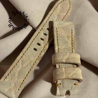 exh-82 タンニン鞣しエレファントレザー 腕時計ベルト  (ラグ幅22mm - バックル幅20mm)