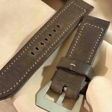 hor-297 HORWEEN ダブリン / ライトナチュラル  腕時計ベルト (ラグ26mm - バックル幅26mm)