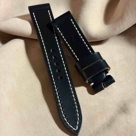 hor-278 アウトレット HORWEEN ホースバットcxl / ブラック 腕時計ベルト (ラグ19mm - バックル幅18mm)