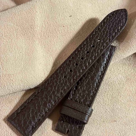 tog-4 カーフレザー  腕時計ベルト ダークブラウン (ラグ幅21 mm - バックル幅18 mm)