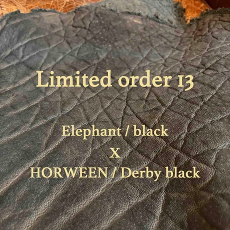 Limited Order13 エレファントレザー（ブラック） カスタムオーダー