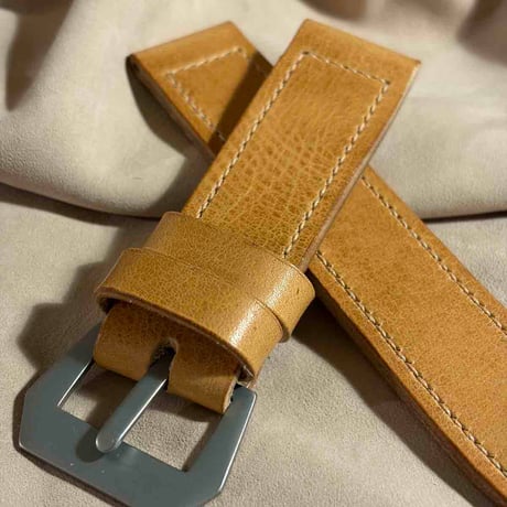 hor-284 HORWEEN ダービー / ライトナチュラル  腕時計ベルト (ラグ26mm - バックル幅26mm)