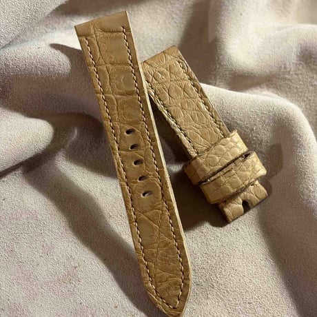 exh-88 タンニン鞣しクロコダイルレザー 腕時計ベルト  (ラグ幅22mm - バックル幅20mm)