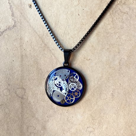 【new!!】CLOPOA BLACK standard necklace blue【K1042】