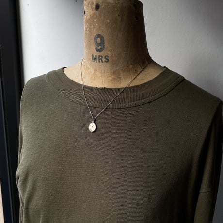 【new!!】antique teardrop dial necklace "BULOVA"【K1071】