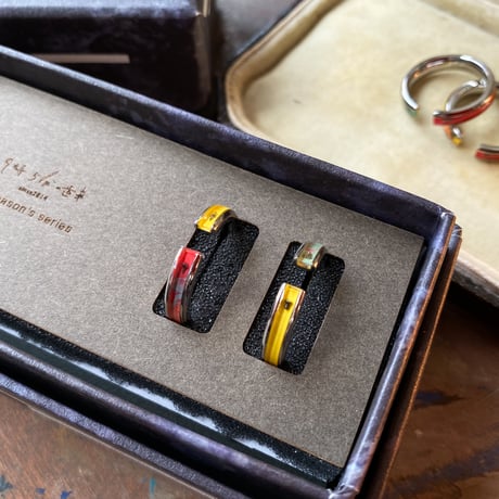 【new!!】CLOPOA season's multicolored 2way earcuff&rings 2本セット"october 14th "【K1077】