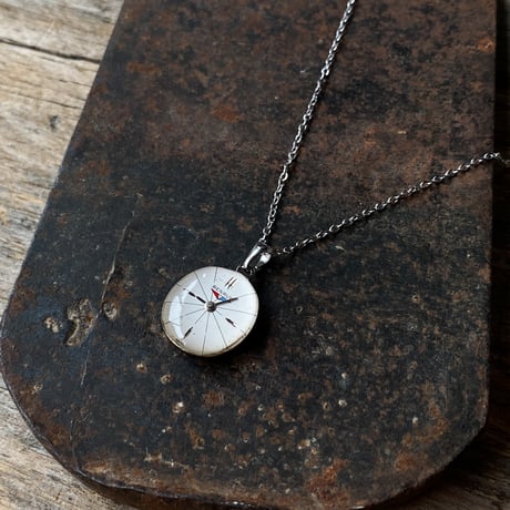 【new!!】antique dial necklace "BENRUS 1950s'~" 【K1039】