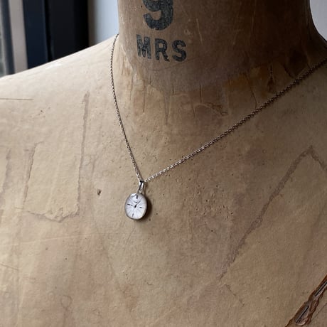 【new!!】antique dial necklace "BENRUS 1950s'~" 【K1039】