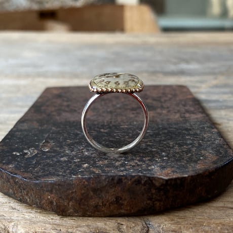 【new!!】antique square dial silhouette ring SV925 "BULOVA" #10 (ボックス付)【K1057】