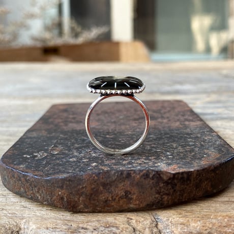 【new!!】antique tonneau dial silhouette ring SV925 "SEIKO" #10 (ボックス付)【K1055】