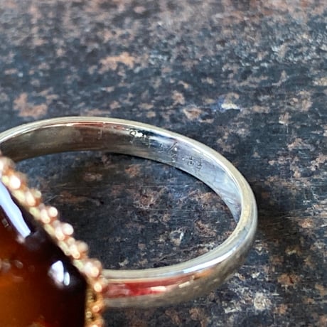 【new!!】hexagon dial silhouette ring SV925 "SEIKO" #12 (ボックス付)【K1054】