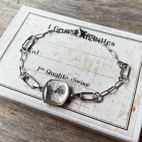 【new!!】antique tonneau dial stainless bracelet 【K0886】