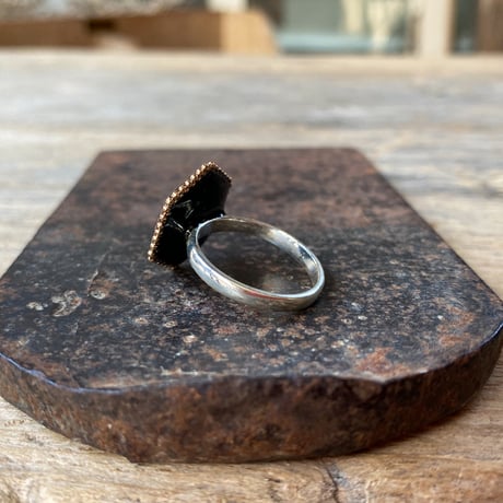 【new!!】hexagon dial silhouette ring SV925 "SEIKO" #12 (ボックス付)【K1054】