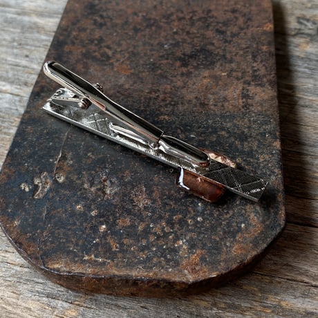 【new!!】antique square dial tiepin "copper tone" 【K1046】