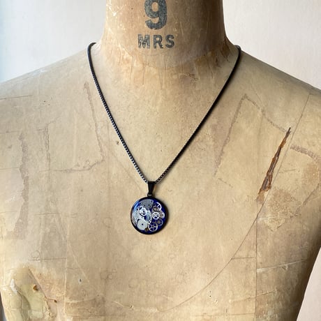 【new!!】CLOPOA BLACK standard necklace blue【K1042】