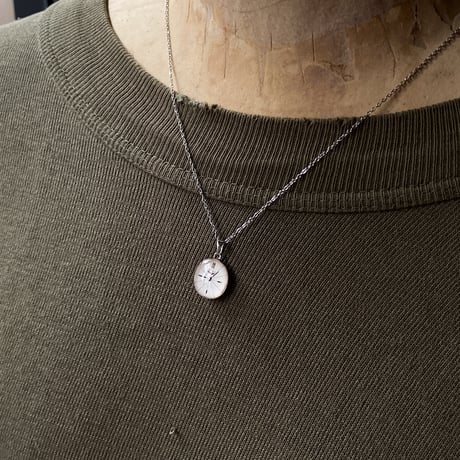 【new!!】antique dial necklace "BENRUS 1950s'~" 【K1039】
