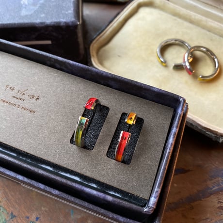 【new!!】CLOPOA season's multicolored 2way earcuff&rings 2本セット"october 14th "【K1078】