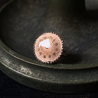 【new!!】antique round dial silhouette ring SV925 "GRUEN" #9 (ボックス付)【K1058】