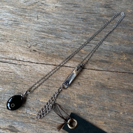 【new!!】antique teardrop dial necklace "BULOVA"【K1071】