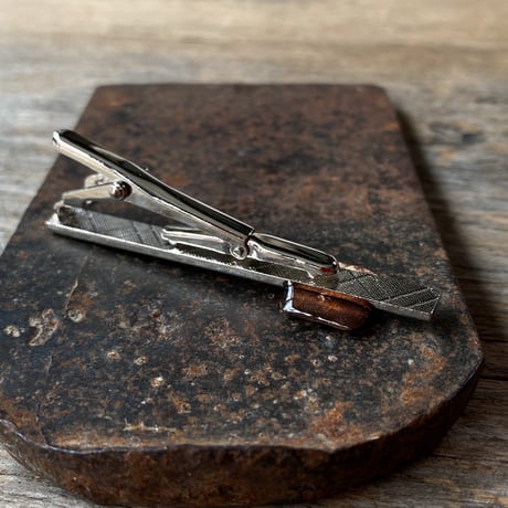 【new!!】antique square dial tiepin "copper tone" 【K1046】