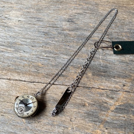 【new!!】antique round dial&movement necklace 【K1063】