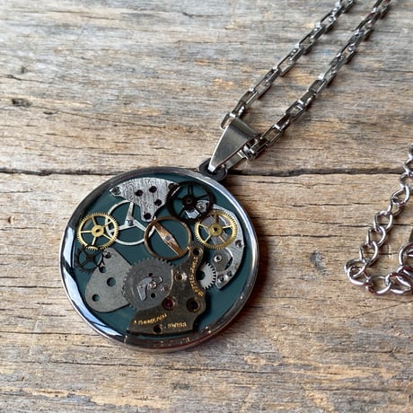 【new!!】CLOPOA standard necklace dark olive【K1064】