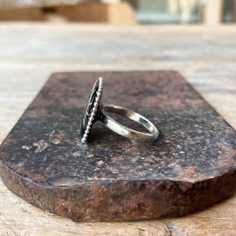 【new!!】antique tonneau dial silhouette ring SV925 "SEIKO" #10 (ボックス付)【K1055】