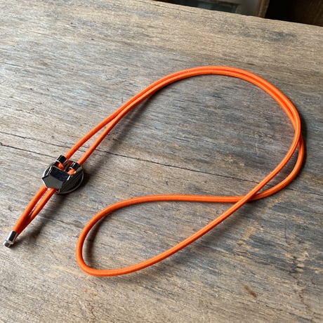 【new!!】CLOPOA "NINE-FIVE GEARS" looptie necklace orange【K1052】