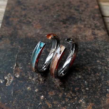 【new!!】CLOPOA season's multicolored 2way earcuff&rings 2本セット"July 2nd"【K1037】