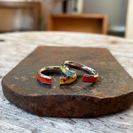 【new!!】CLOPOA season's multicolored 2way earcuff&rings 2本セット"october 14th "【K1078】