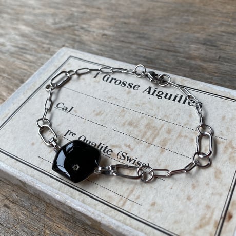 【new!!】antique tonneau dial stainless bracelet 【K0886】