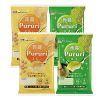 【全国送料無料】蒟蒻Pururi 4個セット(きなこ×2、抹茶×2)