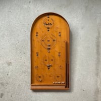 1950〜1960年代頃に日本で作られた木製ピンボール Poolette プーレー  コリントゲーム・パチンコ・スマートボール・木製ボードゲーム  付属品あり良品