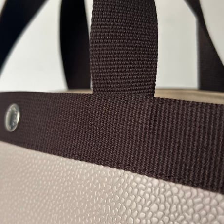 Herve Chapelier エルベシャプリエ 707GP リュクス舟型トートM マスティック×モカ 外観美品 made in France