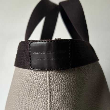 Herve Chapelier エルベシャプリエ 707GP リュクス舟型トートM マスティック×モカ 外観美品 made in France