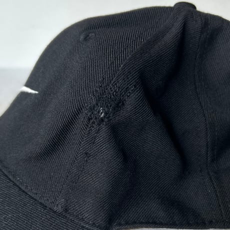 90s NIKE CLASSIC PRO FITTED オールドナイキ ウール混 キャップ 黒 size 7 ヴィンテージナイキ スウッシュ 刺繍