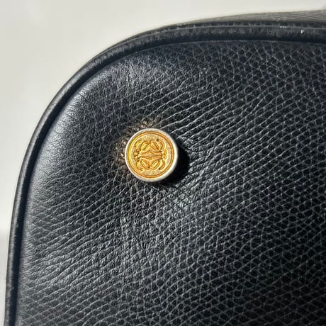 LOEWE ロエベ    オールドロエベ 80sヴィンテージ アナグラム レザー 巾着型 2WAYショルダーバッグ made in spain 美品