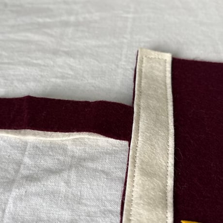 70s80s VINTAGE WASEDA UNIVERSITY PENNANT / 早稲田大学 アーカイブ フェルト パッチワーク 貼付けロゴ ヴィンテージペナント 駅伝 カレッジグッズ