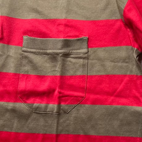 GUCCI  オールドグッチ 80sヴィンテージ ボーダー ポロシャツ  size M  イタリア製 GGシェルボタン Vintage used 美品