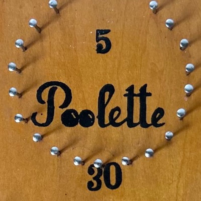 1950〜1960年代頃に日本で作られた木製ピンボール Poolette プーレー