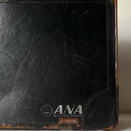 60s-70s ANA 全日空 パイロットバッグ  当時物 本革製パイロット用フライトケース コーポレートバッグ  japan vintage 美品範疇