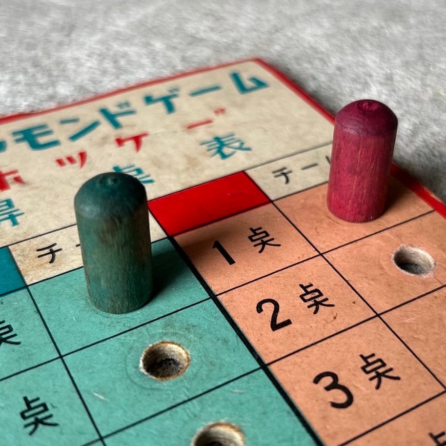 昭和レトロ ダイヤモンドホッケーゲーム　米沢玩具　1959年頃に発売　ブリキ 1959年発売 ヨネザワ (米沢玩具) ダイヤモンドホッケーゲーム / ブリキ