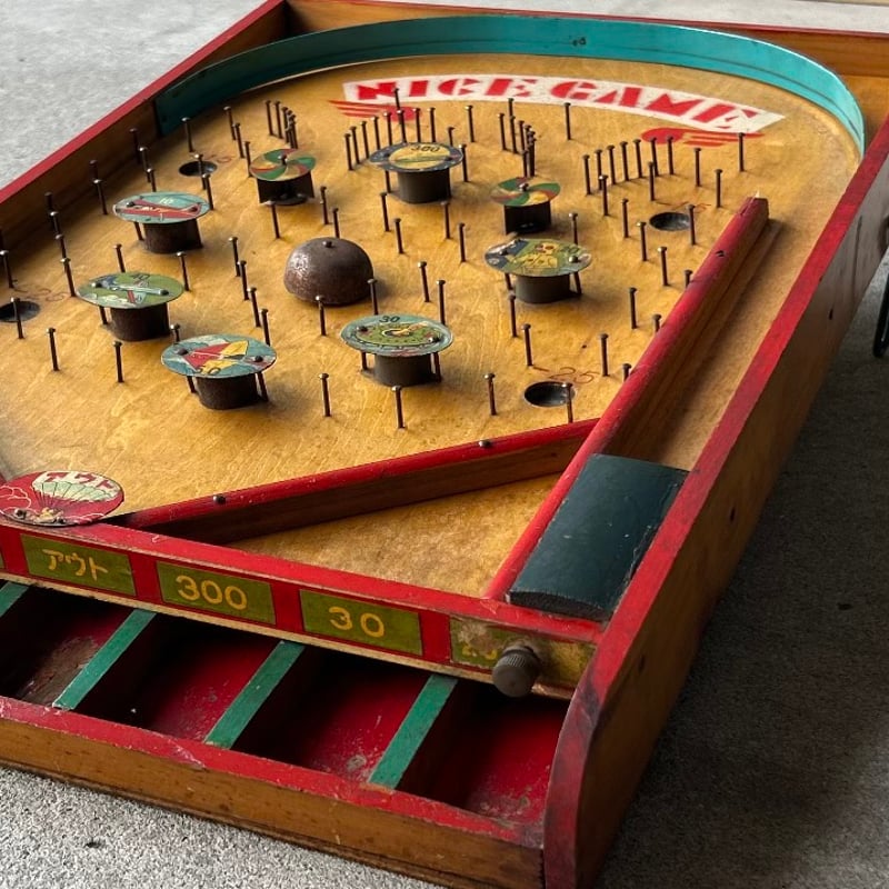 1950年代 当時物 木製スマートボール『NICE GAME』 / 卓上ピンボール