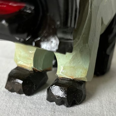 50s ANRI アンリ社製(イタリア)  カレッジマスコット Michigan ミシガン大学  木彫り人形 親子2体セット 熊  アメリカ アイビーリーグ IVY ヴィンテージウッドドール