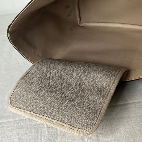 Herve Chapelier エルベシャプリエ 707GP リュクス舟型トートM マスティック×モカ 外観美品 made in France