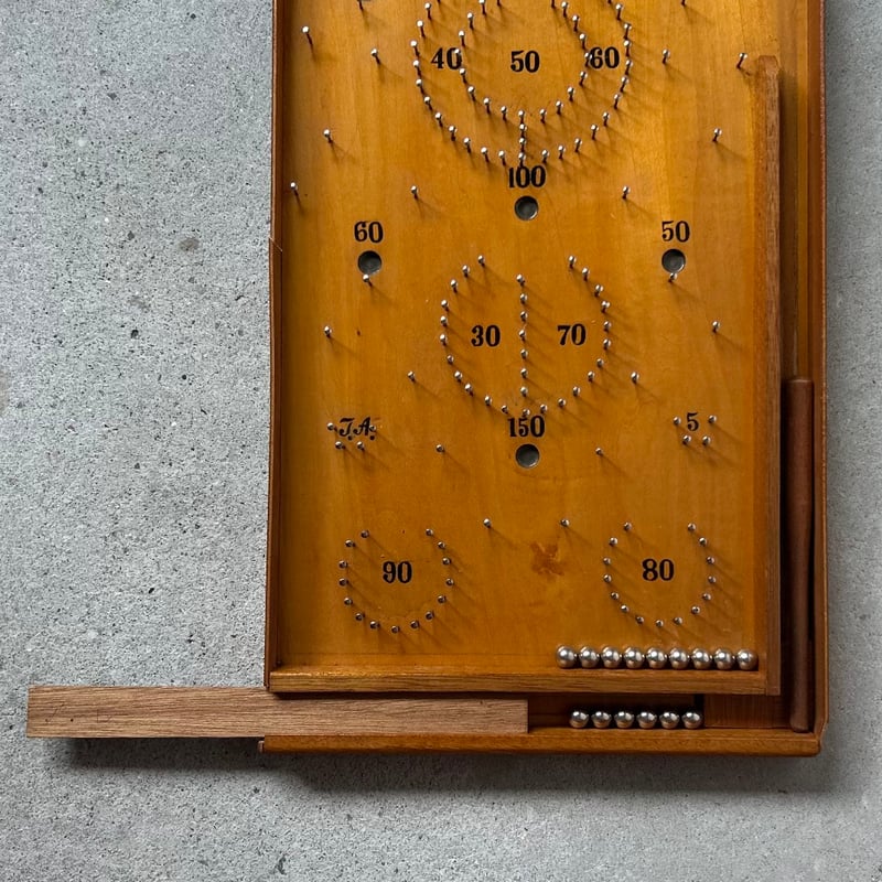 1950〜1960年代頃に日本で作られた木製ピンボール Poolette プーレー
