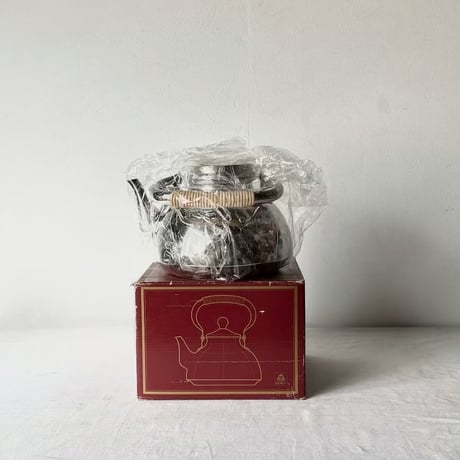 FINE KETTLE ファインケトル morico モリコ (森井金属興業) 18-8ステンレス ケトル 籐巻きハンドル 2.0L 新潟燕三条  未使用・元箱タグ付