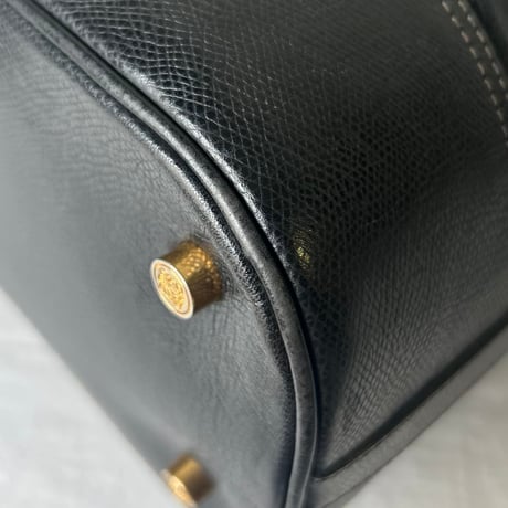 LOEWE ロエベ    オールドロエベ 80sヴィンテージ アナグラム レザー 巾着型 2WAYショルダーバッグ made in spain 美品